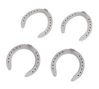 4 Pcs Durable Aluminium Alloy Horseshoe Kit Essential Horse Riding Accessory for Competitions and Training (Type 5(8.3 X 8.3 X .5in))