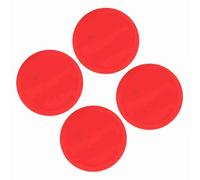 4 Pcs Durable Plastic Air Hockey Pucks Lightweight Replacement for Home Table Game Room (Medium(75mm))