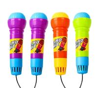 4 Pcs Echo Kids Microphones, Echo Microphones Karaoke Machine Childrens Toyskids Toys, Battery Free Singing Toy Prop, Microphone Kids for Singing Speech and Communication