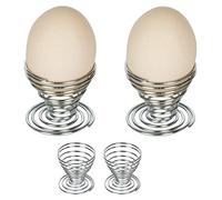 4 Pcs Egg Cup Wire Tray Rack Boiled Eggs Holder Storage Organizer Exquisite Workmanship