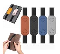 4 Pcs Elastic Band Pen Holder for Notebook, Pen Loop Holder, Adjustable Leather Pencil Holder for Journals, Notebooks, Planners, Books