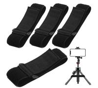 4 Pcs Elastic Cinch Strapss, Hook and Loop Securing Straps Outdoor Adjustable Tie-Down Straps with Quick-Adjust Buckles, for Indoor Outdoor Gear, Camping, Bike, Motorcycle, Yoga Mat (1.5x16 Inch)