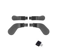 4 Pcs Elite 2 Core Controller Paddles for Xbox One Elite Series 2, Elite Control Paddles for Xbox One Elite, Elite Controller Metal Paddles for Xbox One Elite Series 2 (Black) Type-C Convertor