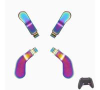 4 Pcs Elite Controller Paddles for Xbox Elite Series 2 for Xbox Elite 2 Core Controller, Metal Paddles Replacement Kit Accessories for Xbox One Elite (Rainbow) [video game]