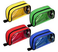 4 Pcs Empty First Aid Bag Color Coded First Aid Medical Kit Accessory Pouches Zippered Medical Bag Organizer Storage Medical Pouch Case with Transparent Window for Medical Supplies Travel, 4 Colors