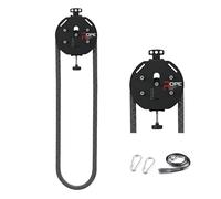 4 Pcs Endless Rope Trainer, 30kg/66Ib Adjustable Resistance Trainer Machine, Portable Suspension Pulley System for Home Gym, for Interval Resistance Training