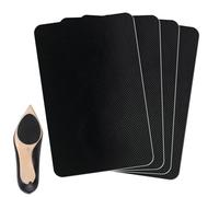 4 Pcs Enhanced Cuttable Rubber Grip Tape Anti-Slip Ultra-Thin Strong Adhesive Pads for Safer Handles and Surfaces Durable Shoe Sole Protection Waterproof Soundproof Vibration Anti Heat Resistant