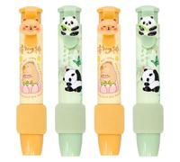 4 Pcs Eraser Pen, Mechanical Pencil Eraser, Retractable Pen Erasers Set, Click Erasers for Pencils Artists Boys Girls School Office Painting Writing, 2 Styles