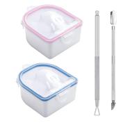 4 Pcs Ergonomic Pedicure Nail Polish Tools, Easy Nail Polish Removal for Comfortable Handling and Long-Term Performance in All Occasions