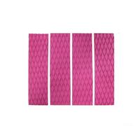 4 Pcs EVA Surfboard Traction Pad Set with Diamond Groove Pattern to Improve Traction on Multiple Board Types (The Pink 4)