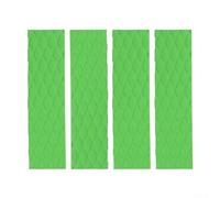 4 Pcs EVA Surfboard Traction Pad Set with Diamond Groove Pattern to Improve Traction on Multiple Board Types (The Green 4)