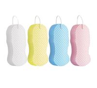 4 Pcs Exfoliating Sponge, Magic Exfoliating Sponge, 3D Gentle Exfoliatings Bath Sponges, for Adults Kids Body Cleaning Supplies, for Face Body Skin, Resuable