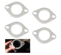4 PCS Exhaust Gasket Sheet,3 Inch Car Exhaust Flange Gasket,Exhausted Gaskets for Connecting Car Pipe,High Temp Resistance For Turbo Manifold Header Down Dump Pipes
