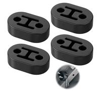 4 PCS Exhaust Rubber Mount 73mm 2 Holes 12mm Exhaust Hanger Universal Muffler Hangers Heavy Duty Exhausts Hangerty Car Insulator Shock Absorbent Replacement for Truck Van Protecting Car Exhaust System