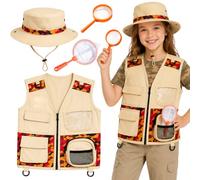 4 Pcs Explorer Costume Kids Explorer Bug Explorer Kit Zoo Keeper Costume Kids