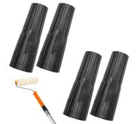 4 PCS Extension Pole Adapter, Converts Screw Fit Paint Roller Extension Pole Adapter, Innovative Pole Adapter Standard Universal Threaded Tip Replacement to Push Fit
