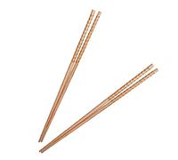 4 Pcs Extra Long Hot Pot Chopsticks - Wooden Cooking Anti-Skid Reusable Utensils for Hot Pot, Frying, Noodles - 33cm in Length