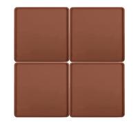 4 PCS Extra Thick Silicone Dehydrator Sheets With Edge - Fruit Vegetables Leather Trays for Liquids - Liner and Mats Accessories for Kitchen Dehydrator