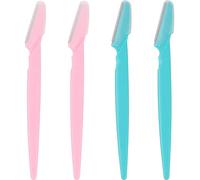 4 Pcs Eyebrow Razors Shaper, Safety Facial Hair Remover Face Shaver Trimmer, Exfoliating Dermaplaning Tool for Women and Men