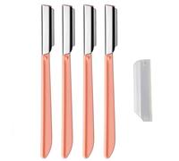 4 Pcs Eyebrow Razors Shaper Shavers, Face Razors for Women and Men, Facial Hair Removers Trimmer Shaving Grooming Dermaplanning Tool