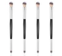 4 Pcs Eyeshadow Brush 2 in 1 Eye Shadow Applicator Double Ended Eye Makeup Brushes Concealer Brush for Under Eyes Small Soft Firm Pointed Foundation Applicator for Concealer Eyebrows Eyeliner