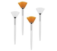 4 Pcs Face Mask Applicator Brus, face mask brush, Soft Facial Fan Brush,esthetician Facial Applicator Brushes,for Applying Facial Mask, Eye Mask, Serum or DIY(15cm x 5cm)