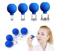 4 PCS Facial Cupping Set | Silicone Vacuum Suction | Cupping Massage Therapy | A Kit for Anti Cellulite, Anti Wrinkle and Instantly Ageless Skin | for Eyes, Face and Body