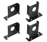 4 Pcs Fence Post Brackets, 4x4 Post Brackets, 4x4 Base Anchor, Adjustable Deck Anchor Base Bracket, Heavy Duty Wood Pergola Base Support Kit for Deck Mailbox Railing Bases
