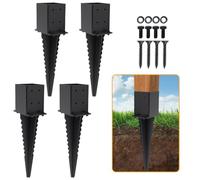 4 Pcs Fence Stake Post Bases 22"