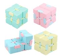 4 Pcs Fidget Cube, Infinity Cube Fidget Toy, Infinity Cube, Stress Relief, Enhancing Creativity, Portable Entertainment, Office Decompression, Commuting Pastime for Office St