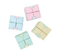 4 Pcs Fidget Cubes For Kids, Infinity Cube Fidget Toy, Fidget Cube, Infinity Cube, For Adults & Kids For Adults Office Staff Household Playing, Toy Birthday Present Gifts (Blue, Pink, Green, Yellow)
