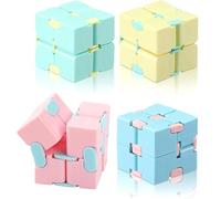 4 Pcs Fidget Cubes For Kids, Infinity Cube Fidget Toy, Fidget Cube, Infinity Cube, For Adults & Kids Killing Time Fidget Toys Infinite Cube suitable for Office Staff