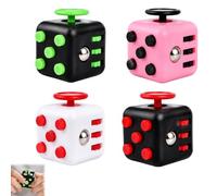4 PCS Fidget Toys Cube Toy, Fidget Toy Cube Infinity Cube Fidget Cubes, 6-Sided Sensory Toy, Stress Relief Cube Suitable for Classroom Office Home Toy Gift, Four Colors