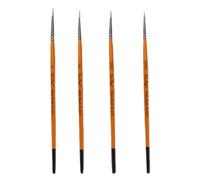 4 Pcs Fine Detail Paint Brushes, Mini Artist Watercolour Brushes Set | Includes 4 sizes with nylon tips for detailed painting, crafts, acrylics and fine artwork projects