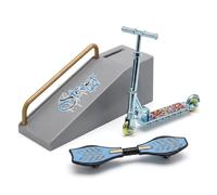 4 Pcs Finger Boards Skateboards Set,Tech Deck Scooter Mini Skateboard,Exercise Finger Coordination Ability & Develop Children's Intelligence,Mini Finger Stress Relieving Toy Bikes for Collectors (3)
