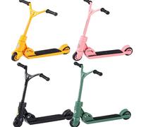 4 Pcs Finger Skateboards, Finger Scooter, Tech Deck Fingerboard, Tech Deck, Finger Scooter Metal, Finger Training Children's Educational Toys Fingertips Movement Toys Party Favors for Kids (4 colours)