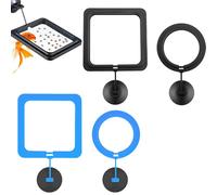 4 Pcs Fish Feeding Ring for,Prevent Water Turbulence from Washing Food Into Filter,Betta Feeding Ring,Feeding Ring for Fish Tank,Aquarium Feeding Ring Betta Guppy Goldfish and Other Small Fishes