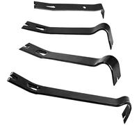 4 Pcs Flat Pry Bar Nail Puller Set, 7, 9, 12, 15 in Forged Steel Pry Bars for Removing Nails, Demolition, Woodworking, Utility Tools