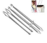 4 Pcs Flexible Drawstring Threaders, Elastic Bodkin Needle Puller Drawstring for Home Use