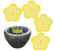 4 Pcs Floating Bee feeder 8.66in Flower Watering Station, Butterfly Waterer EVA Material for Outdoor Garden Bee Feeding Décor Thirsty Pollinators Flower Shape