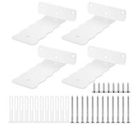 4 Pcs Floating Shelf Brackets, 6" Scaffold Board Shelf Brackets & Supports