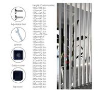 4 Pcs Floor to Ceiling Wall Post Partitions Screens, Screen Freestanding, Room Partition, Customizable Partitions, for Studio, Hallway, Office, Home(White,185cm/72.8in)