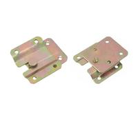 4 Pcs Flush Concealed Mount Bracket, Heavy Duty Flush Mount Headboard Hanging Wall Interlocking Brackets, Iron Bracket for Photos, Mirrors