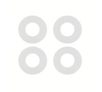 4 PCS Flush Valve Base Sealing Washer, 63x33x3mm, Toilet Flush System Replacement, Flush Valve Seal, Flush Valve Seal Compatible, Flush Valve Repair