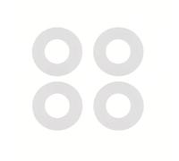 4 PCS Flush Valve Base Sealing Washer, 63x33x3mm, Toilet Flush System Replacement, Flush Valve Seal, Flush Valve Seal Compatible, Flush Valve Repair