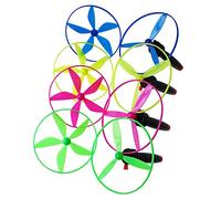 4 Pcs Flying Saucer Toy Propeller Flying Saucer Portable Flying Boomerang Spinner for Children Party Outdoor and Indoor Games (Random Colors)