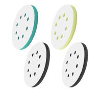 4 Pcs Foam Sanding Pads for Orbital Sander Set, 125mm Sponge Interface Pad for Eccentric Sanders, Sponge Polishing Buffing Pad Discs for Drill, Impact Resistant Low Noise
