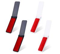 4 Pcs Foldable Portable Mini Reusable Travel Size Pocket Lint Brush, Clothes Brush Lint Remover Sofa Plush Toys Pet Hair Fluff Clean Tool