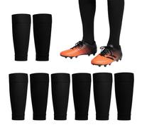 4 PCS Football Socks, Football Sock Sleeves with Elastic Support, Breathable and Durable Design, Ideal for Footballs Training and Matches, Soccer Shin Guards Sleeves for Football's Games Beginner