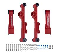 4 Pcs for Mustang 1979-2004 Upper&Lower Rear Red Tubular Control Arm Struts